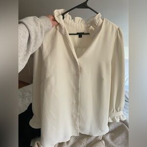 Ann Taylor Elegant Cream Blouse